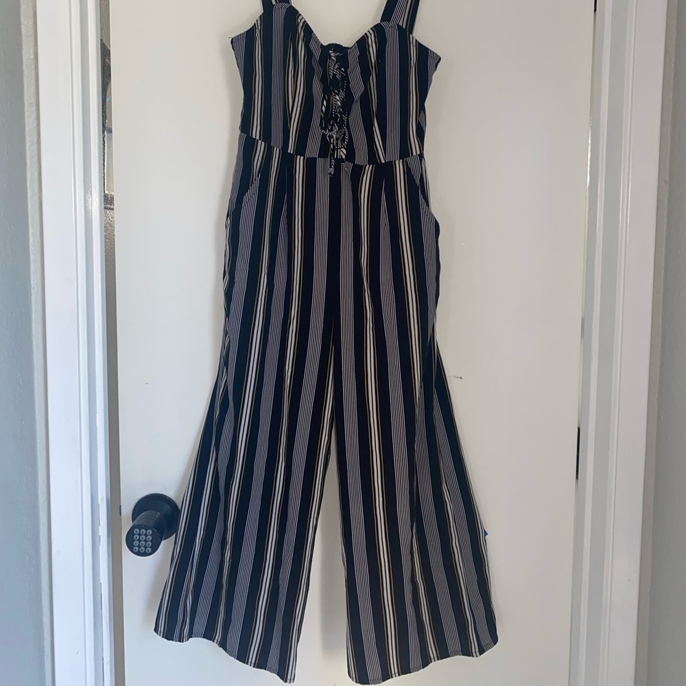 Love, Fire Striped Jumpsuit